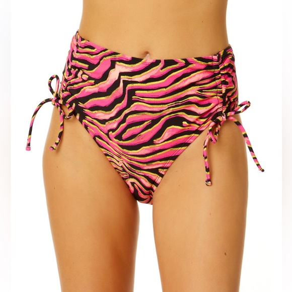 Salt + Cove Juniors' Mane Event Cinched High-Waist Bikini Bottoms | NEW/NWT!!💓 - Picture 1 of 8